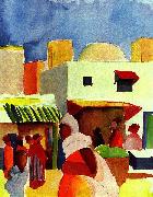 August Macke, Markt in Algier